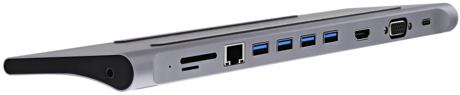   USB Type-C T'nB - 11  (4x USB-A 3.0 , 1x HDMI , 1x RJ-45 , 1 VGA , 1x USB Type-C, 1x SD , 1x micro SD , 1x 3.5 mm ) - 