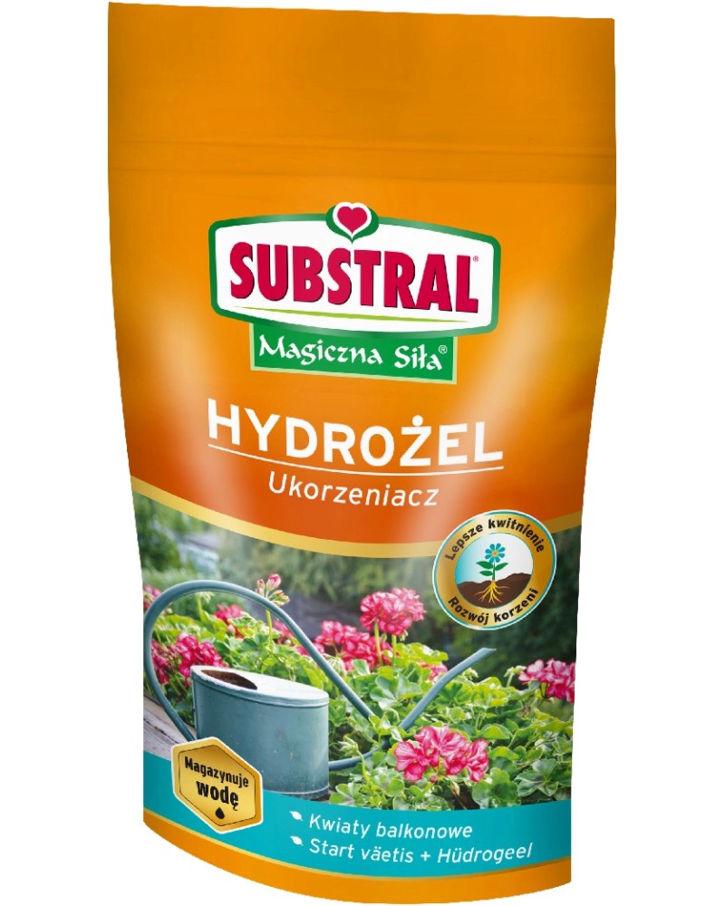 Вкоренител + хидрогел за цъфтящи растения Substral - 100 g от серията Magiczna Sila - 