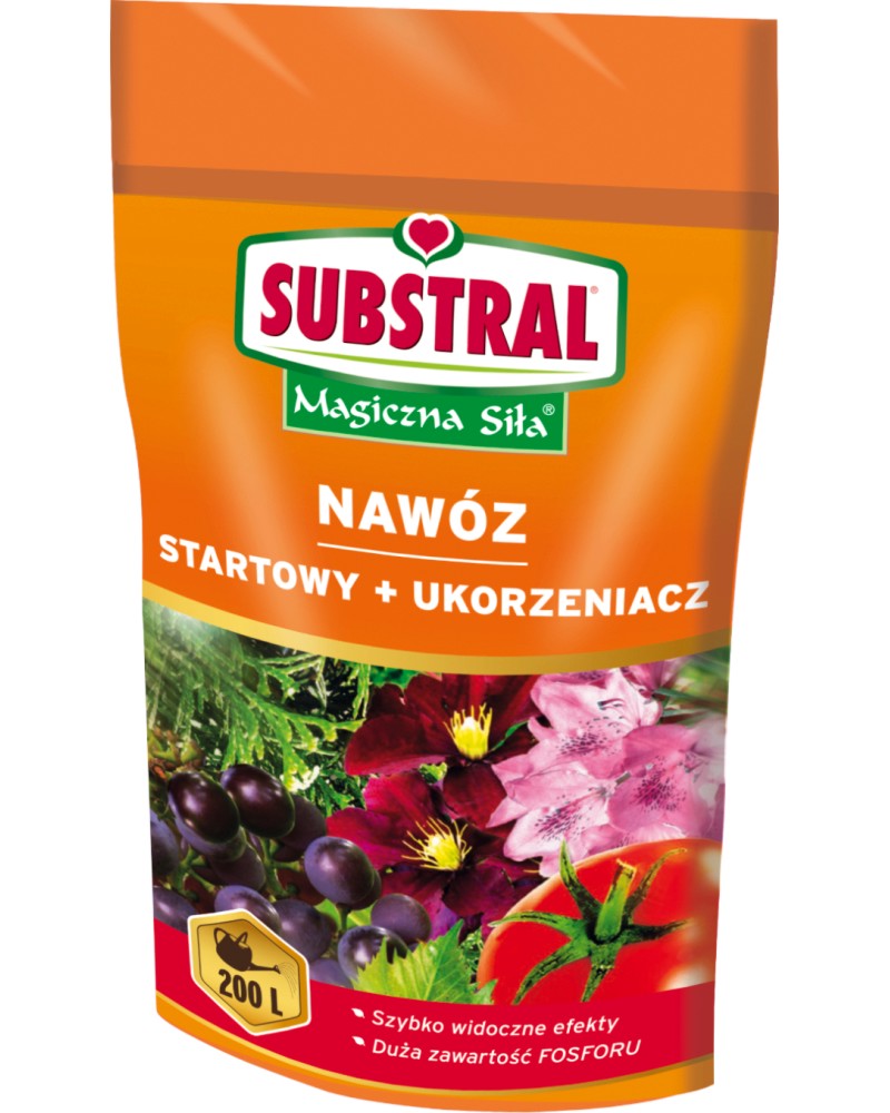 Стартов тор + вкоренител за растения Substral - 200 g от серията Magiczna Sila - 