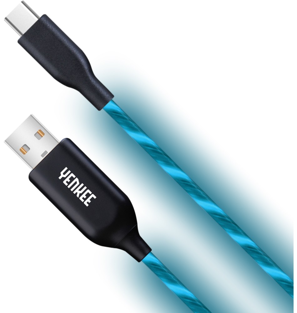 LED  USB 2.0 male  USB Type-C male Yenkee 341 - 1 m, LED - 