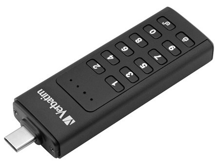 USB-C 3.2 флаш памет Verbatim Keypad Secure USB-C 3.2 флаш памет Verbatim Keypad Secure - 32 или 64 GB -