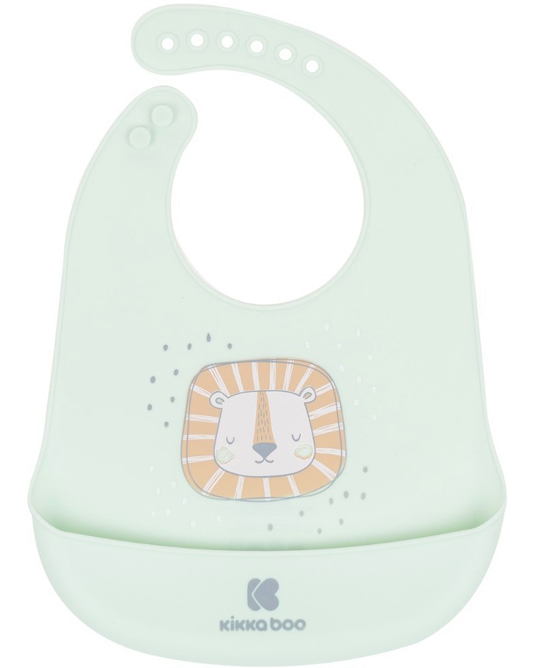 Силиконов лигавник с джоб Kikka Boo Силиконов лигавник с джоб Kikka Boo - От серията Savanna, 4+ м - продукт
