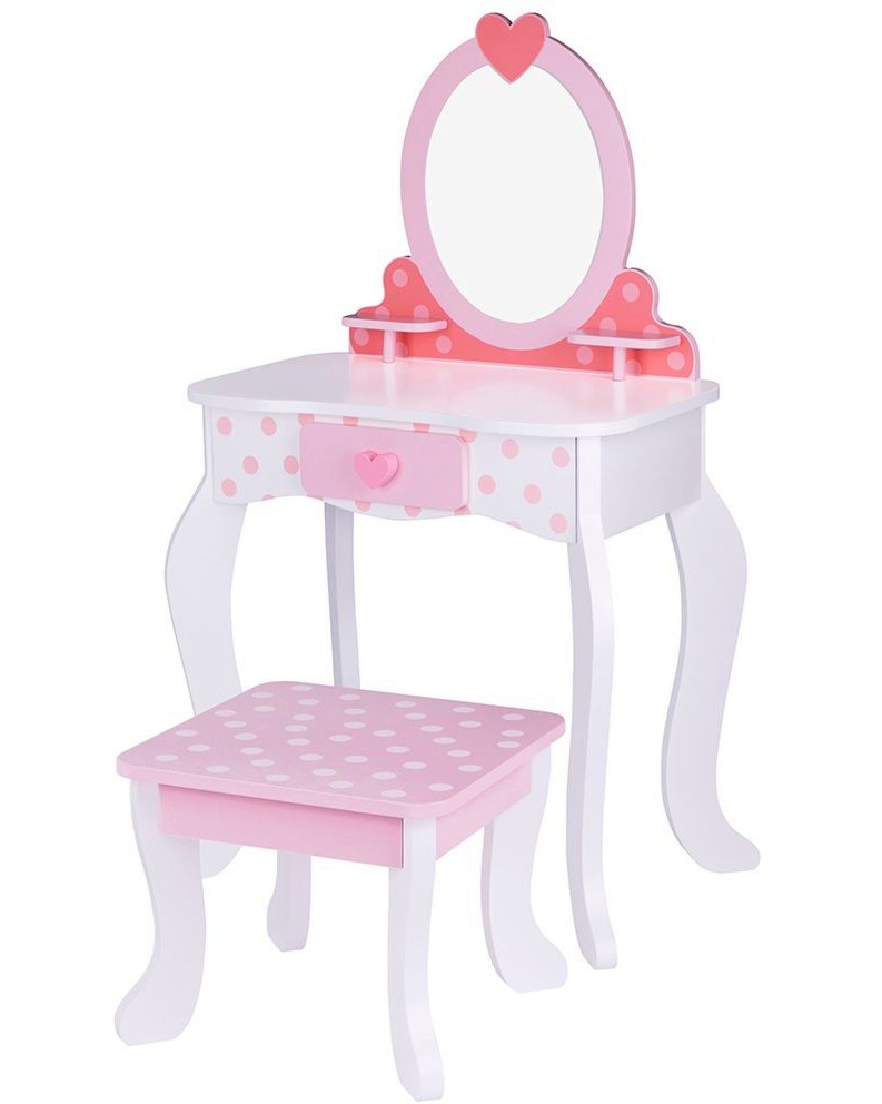 Детска дървена тоалетка със столче Tooky Toy Детска дървена тоалетка със столче Tooky Toy - продукт