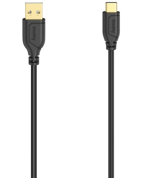 Кабел USB Type-C към USB Type-A 2.0 male Hama Кабел USB Type-C към USB Type-A 2.0 male Hama - 0.75 m -