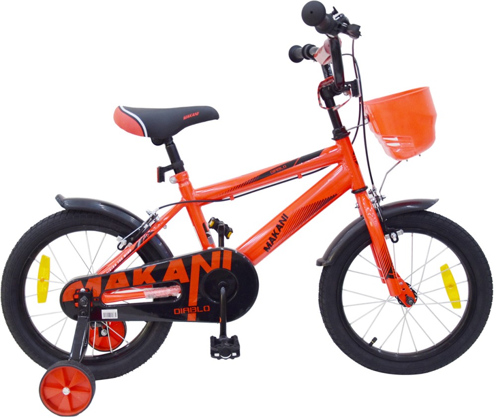 Детски велосипед Makani Diablo 16" - С помощни колела и кошница - 