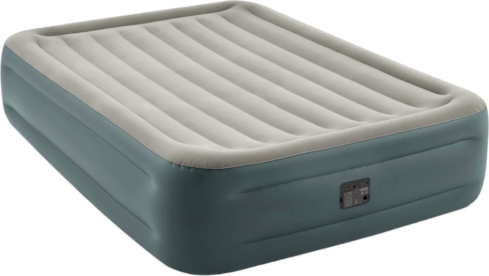 Надуваем матрак с вградена помпа Intex Queen Essential Rest Airbed Надуваем матрак с вградена помпа Intex Queen Essential Rest Airbed - 152 / 203 / 46 cm от серията Dura-Beam Plus -