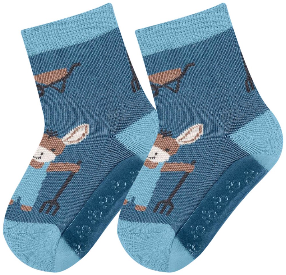 Детски чорапи със силиконова подметка Sterntaler - От колекцията Emmilius - продукт