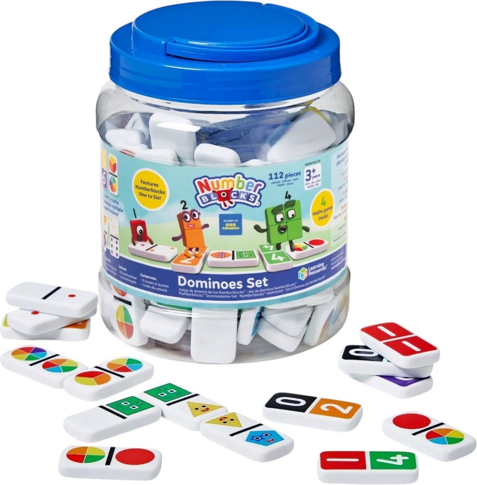 Математическо домино Numberblocks Математическо домино Numberblocks - 112 части - игра