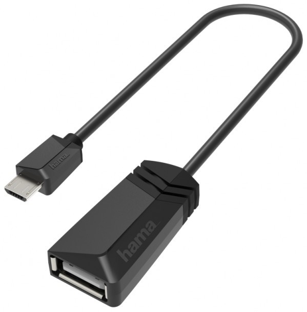  micro USB male  USB Type-A female Hama - 15 cm - 