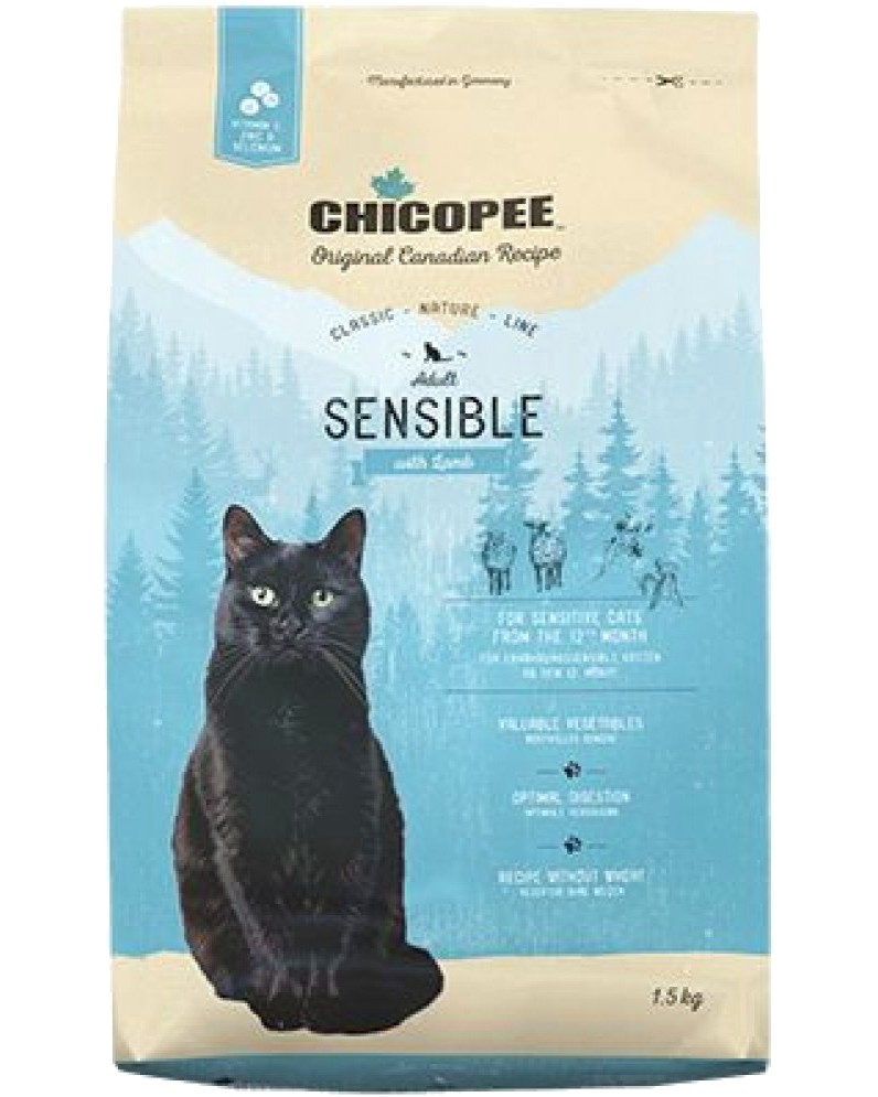 ���� ����� �� ����� � ������������ ������������ CHICOPEE Adult Sensible - 1.5 � 15 kg, � �������, �� ������� Classic Nature Line, �� ��� 1 ������ - �����