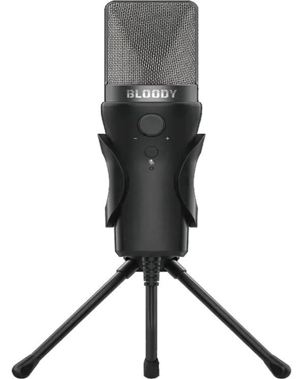 Настолен микрофон A4Tech GM20 Настолен микрофон A4Tech GM20 - 20 Hz - 20 kHz, с трипод, USB-A, 2.3 m кабел, от серията Bloody -