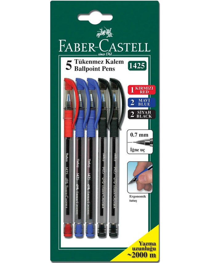 ������ ��������� Faber-Castell 1425 Fine - 5 ���� - 