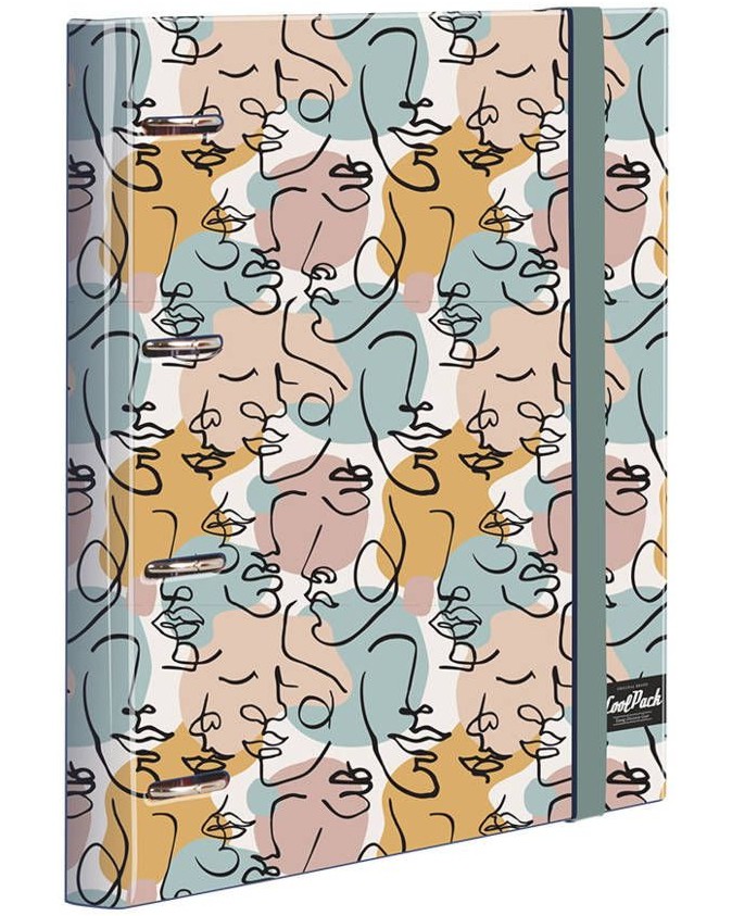 Класьор с 4 ринга Cool Pack Класьор с 4 ринга Cool Pack - За формат A4 от серията Art Deco -