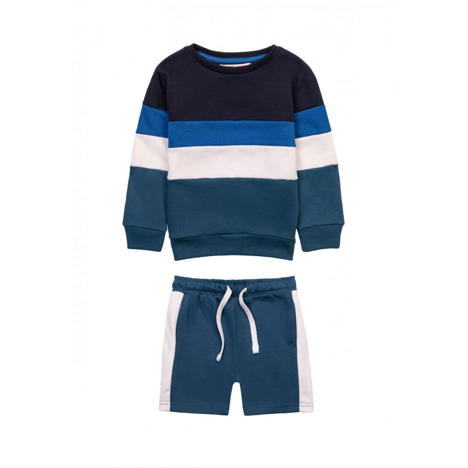 Детски комплект MINOTI - Блуза и къс панталон, от колекцията MINOTI Basics - продукт