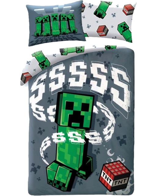     2  Creeper Sss - 140 x 200 cm,   Minecraft - 