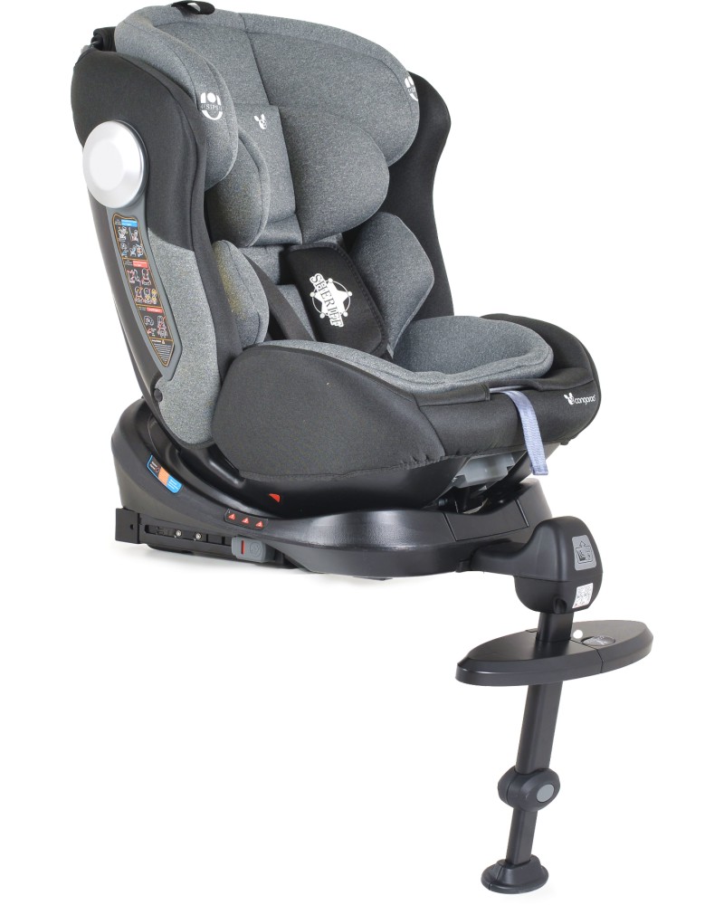 Детско столче за кола Cangaroo Sheriff - За Isofix система, от 0 месеца до 36 kg - столче за кола