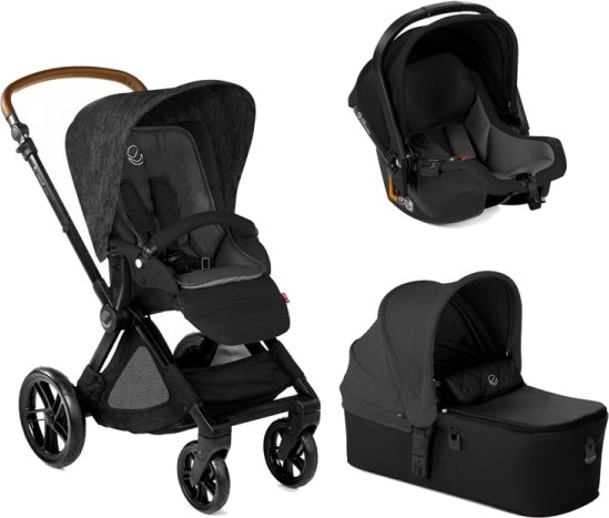 Бебешка количка 3 в 1 Jane Muum Koos iSize Micro 2022 - С кош за новородено, лятна седалка, кош за кола и чанта - количка