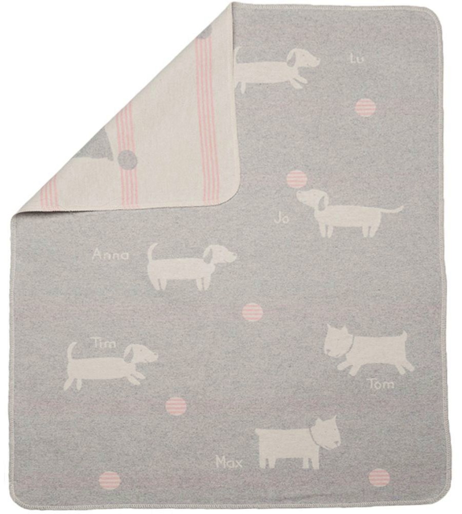 Бебешко двулицево одеяло Кученца - David Fussenegger Бебешко двулицево одеяло Кученца - David Fussenegger - 70 x 90 cm, от серията Juwel - продукт