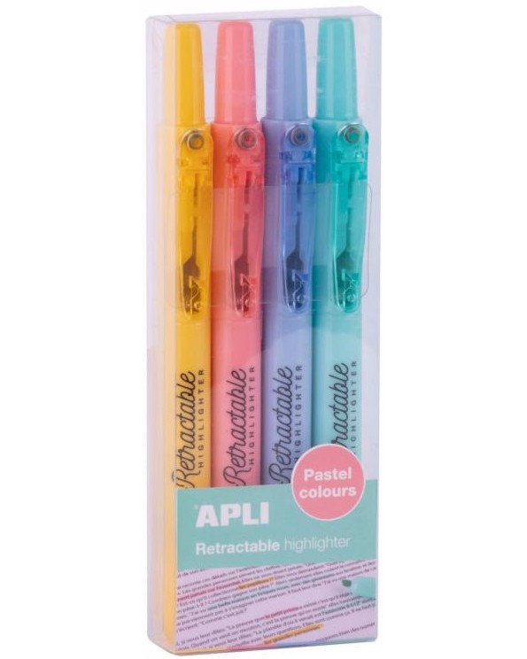 Автоматични текст маркери Apli Автоматични текст маркери Apli - 4 пастелни цвята -