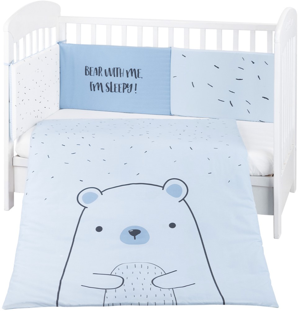    3    Kikka Boo EU Style -   60 x 120  70 x 140 cm,   Bear With Me - 