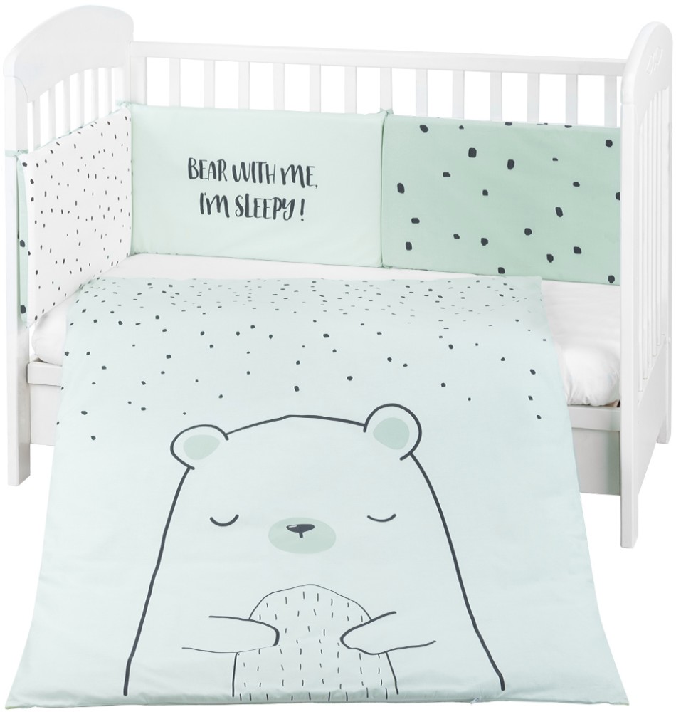    3    Kikka Boo EU Style -   60 x 120  70 x 140 cm,   Bear With Me - 