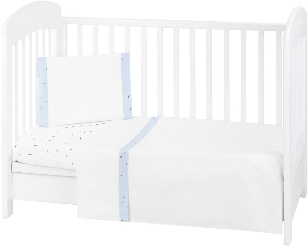 Бебешки спален комплект 3 части Kikka Boo EU Style - За легла 70 x 140 cm, от серията Bear With Me - продукт