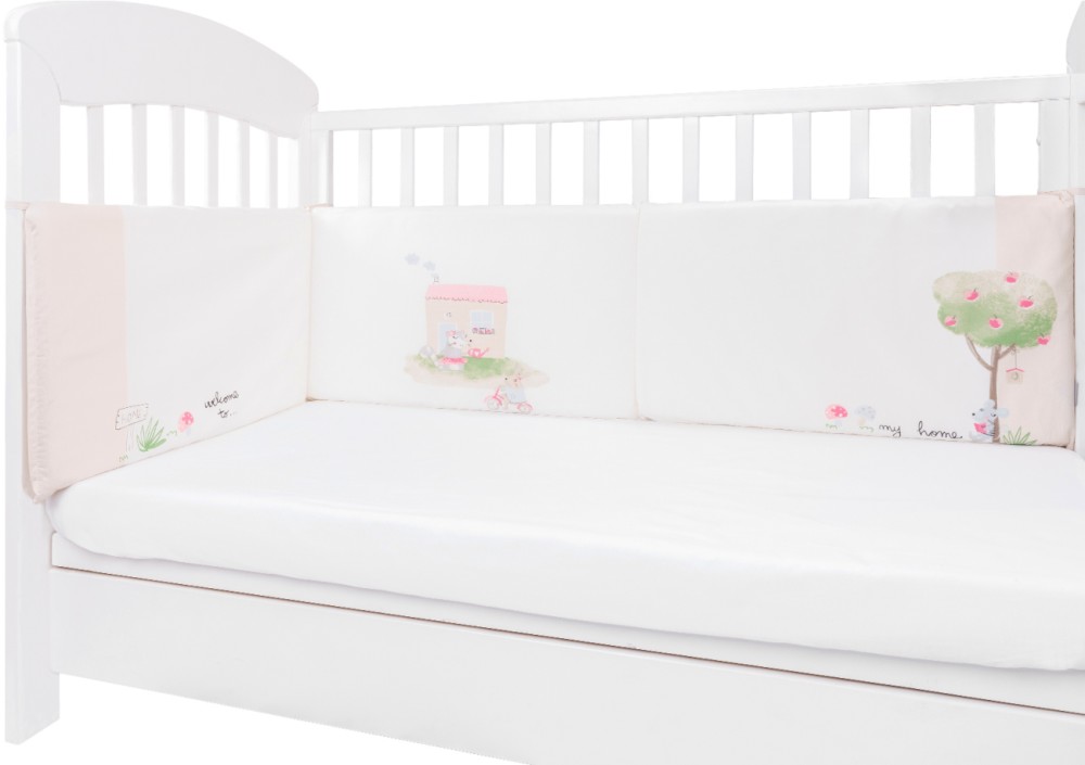 Обиколник за бебешко легло Kikka Boo - За легла 60 x 120 и 70 x 140 cm, от серията My Home - продукт