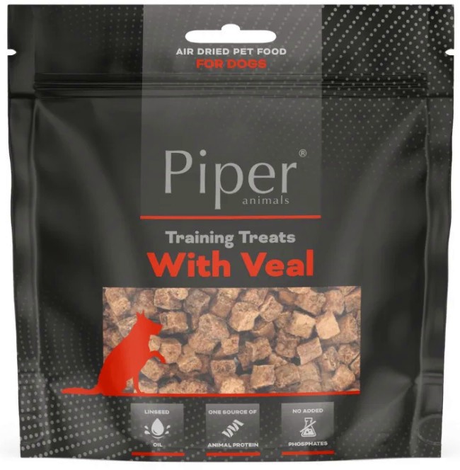 Натурални тренировъчни лакомства за кучета Piper Training Treats Натурални тренировъчни лакомства за кучета Piper Training Treats - 130 g, с телешко - храна