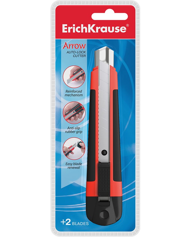 Макетен нож Erich Krause Макетен нож Erich Krause - С ширина на резеца 18 mm -