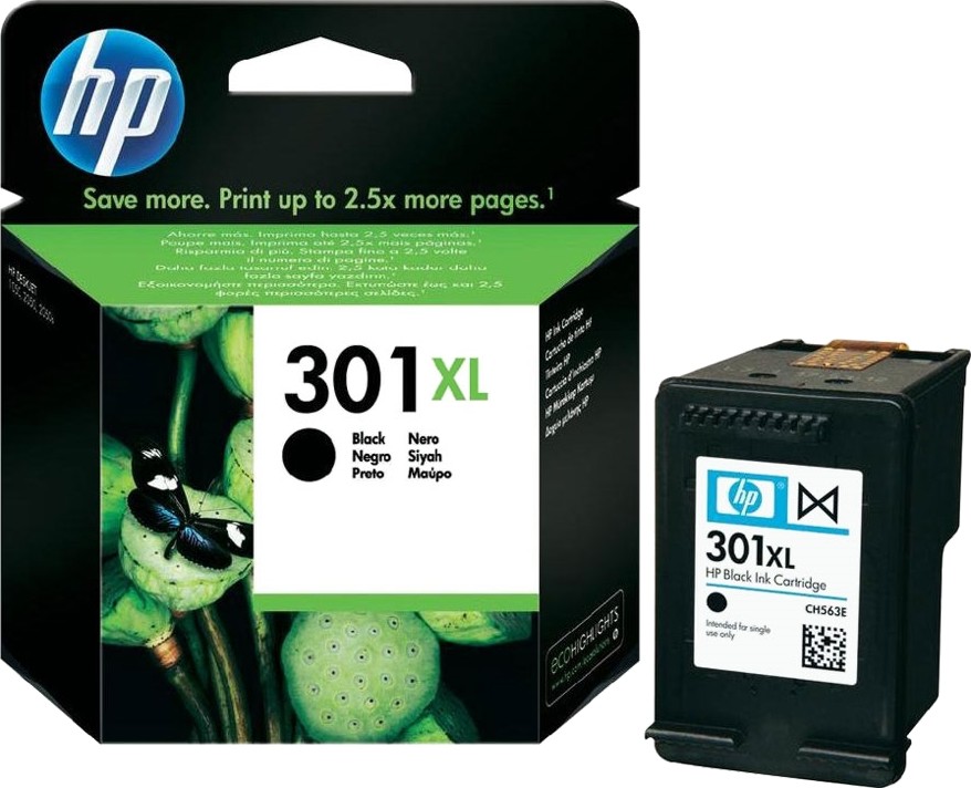 Касета с мастило за принтер HP 301 XL Black Касета с мастило за принтер HP 301 XL Black - 480 страници -