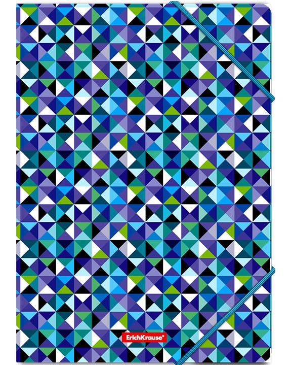 Папка с ластик Erich Krause Cubes Папка с ластик Erich Krause Cubes - За формат A4 -