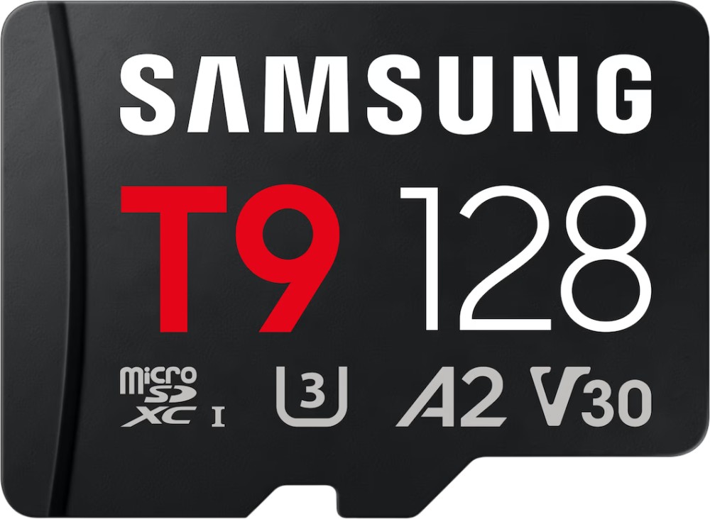 Micro SDXC карта памет 128 GB Samsung T9 Micro SDXC карта памет 128 GB Samsung T9 - A2, UHS-I, U3, V30 -