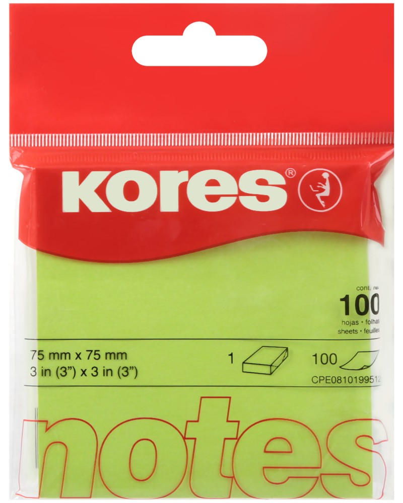    Kores - 100    7.5 x 7.5 cm - 