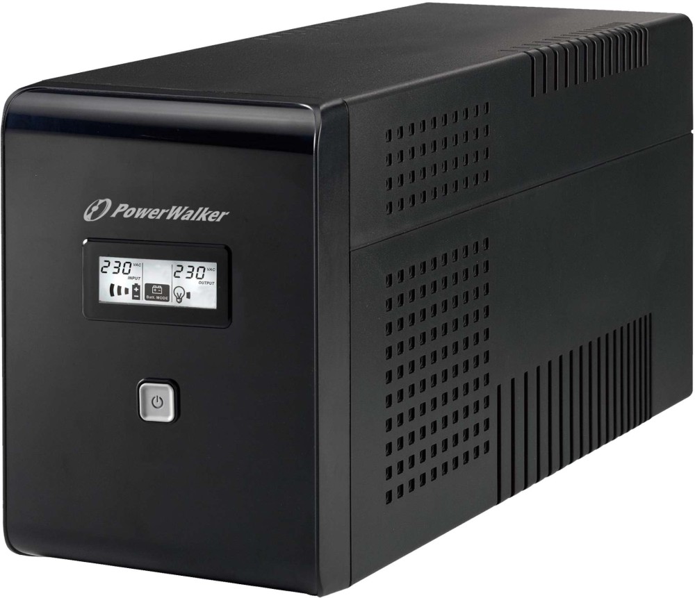 Непрекъсваемо токозахранващо устройство PowerWalker VI 2000 LCD Непрекъсваемо токозахранващо устройство PowerWalker VI 2000 LCD - 2000 VA, 1200 W, 2 x IEC C13, 2 x 12 V / 9 Ah, USB, Line-interactive -