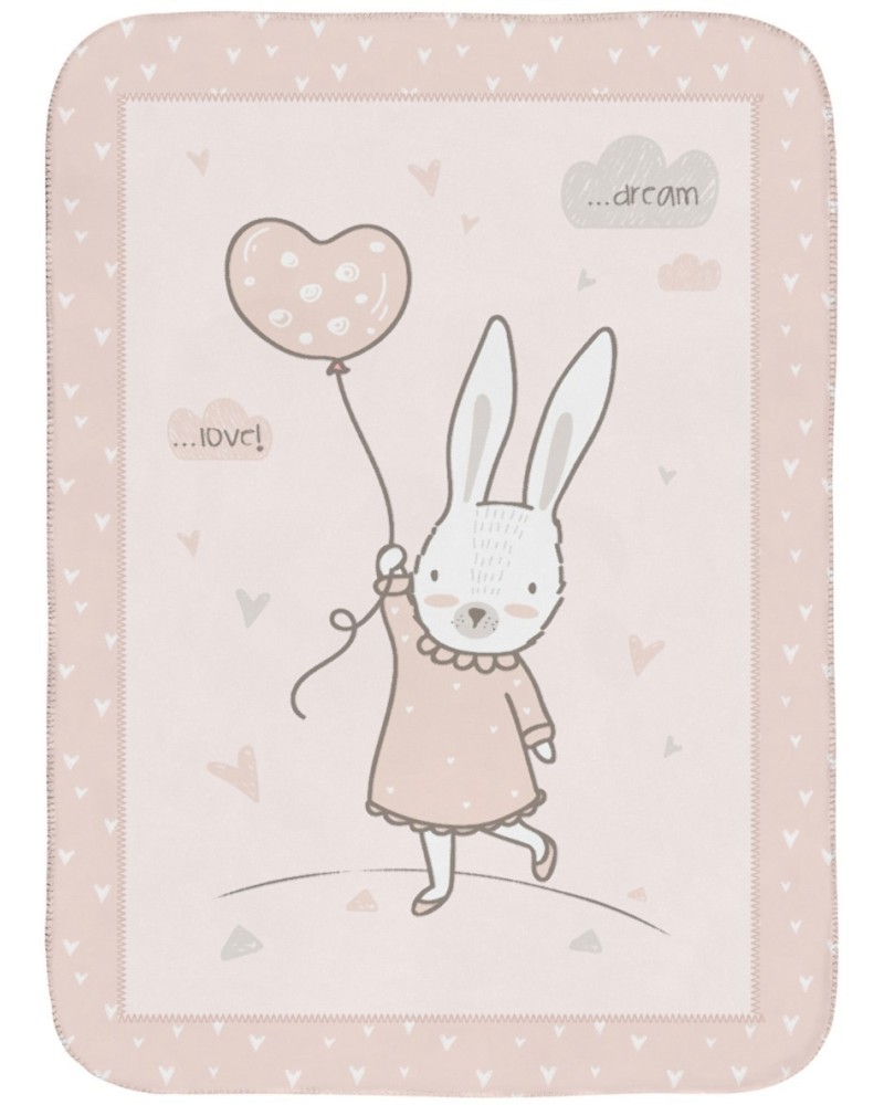 Бебешко одеяло Kikka Boo - От серията Rabbits in Love - продукт