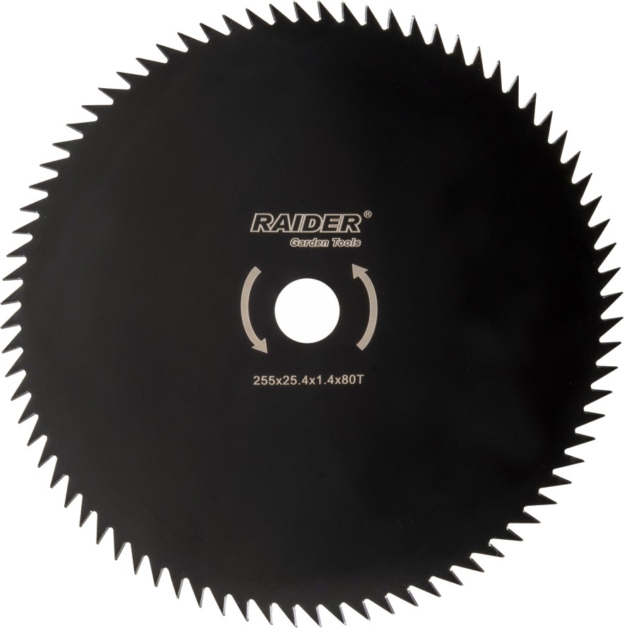 Диск за моторна коса Raider 80T Диск за моторна коса Raider 80T - С размери ∅ 255 x 25.4 mm от серията Garden Tools -
