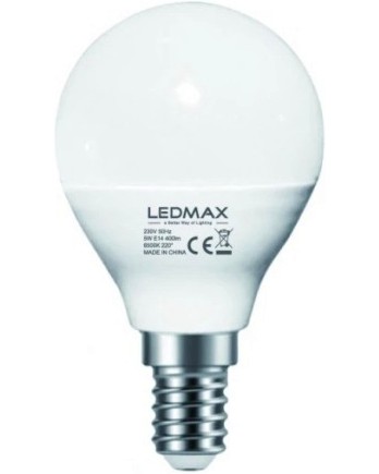 LED крушка LEDMAX Е14 5 W 6500K LED крушка LEDMAX Е14 5 W 6500K - 80 lm -