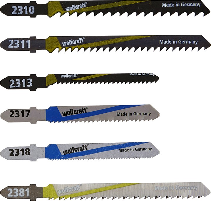Ножове за зеге за дърво и метал Wolfcraft - 10 броя - 