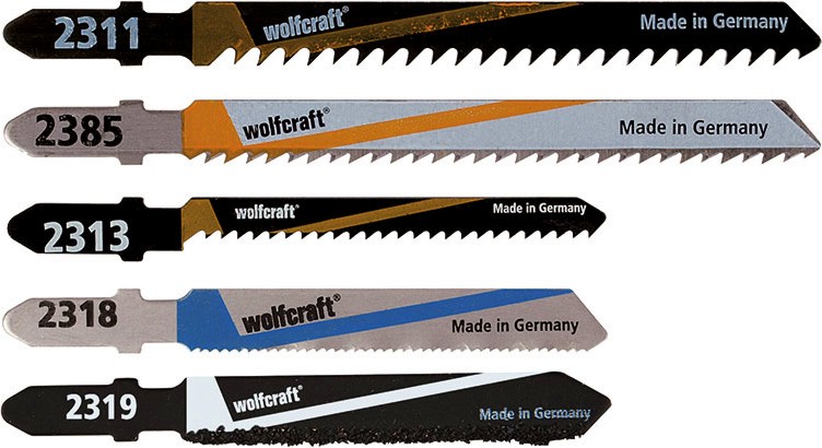 Ножове за зеге за дърво и метал Wolfcraft - 5 броя - 