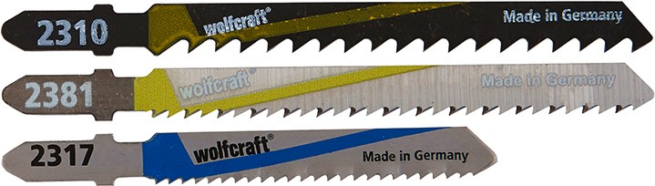 Ножове за зеге за дърво и метал Wolfcraft - 3 броя - 