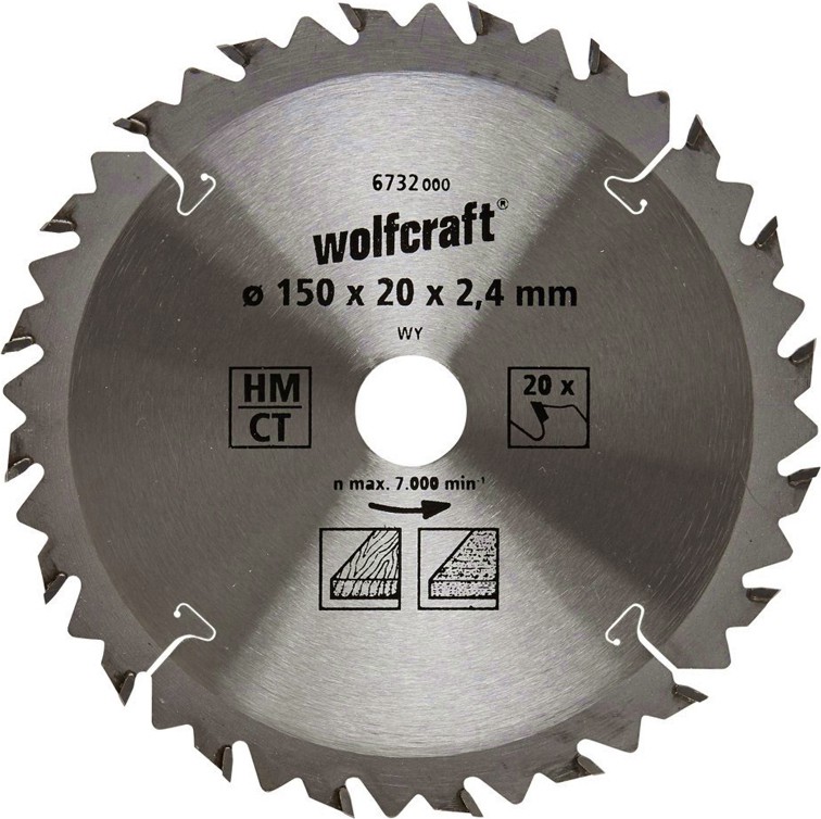     Wolfcraft - ∅ 150 / 20 / 2.4 mm  20  - 