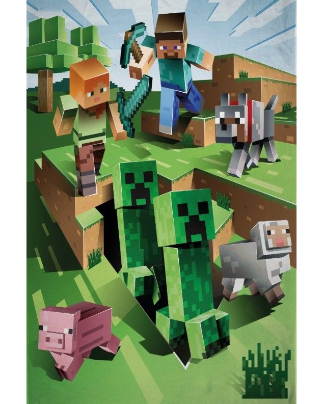    Creativity - 100 x 150 cm,   Minecraft - 