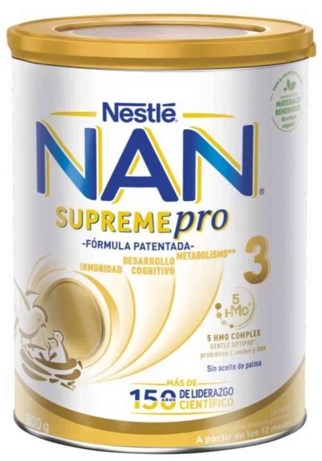 Млечна напитка за малки деца Nestle NAN Supreme Pro 3 - 800 g, за 12+ месеца - продукт