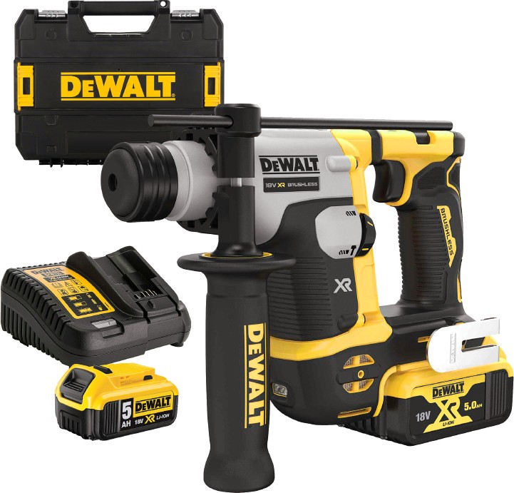 Акумулаторен перфоратор 18V DeWalt DCH172P2 Акумулаторен перфоратор 18V DeWalt DCH172P2 - С 2 батерии, зарядно и куфар от серията XR -