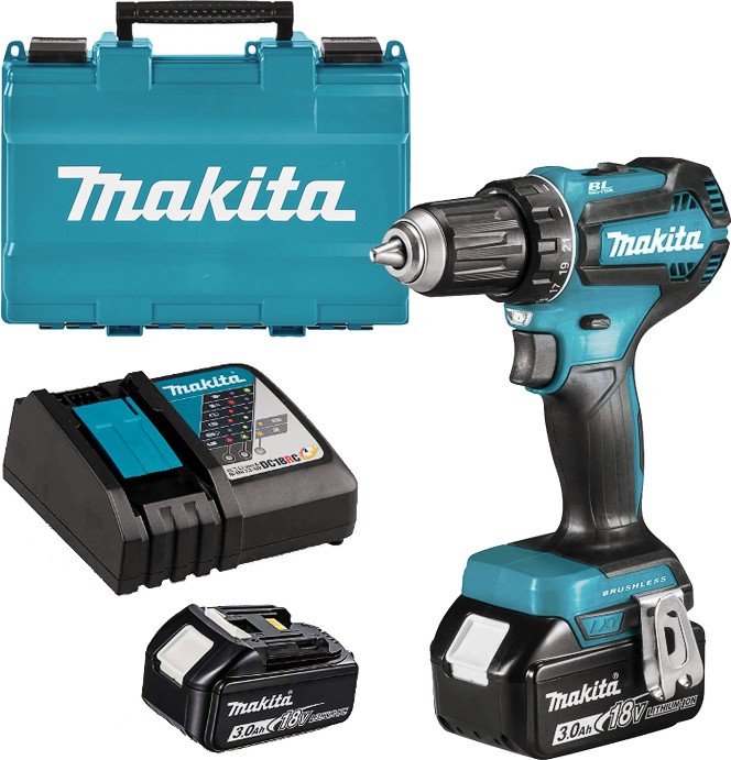 ������������ ��������� 18V Makita DDF482RFE - � 2 �������, ������� � ����� �� ������� LXT - 