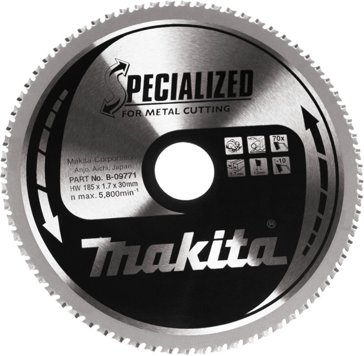     Makita - ∅ 185 / 30 / 1.7 mm  70    Specialized - 