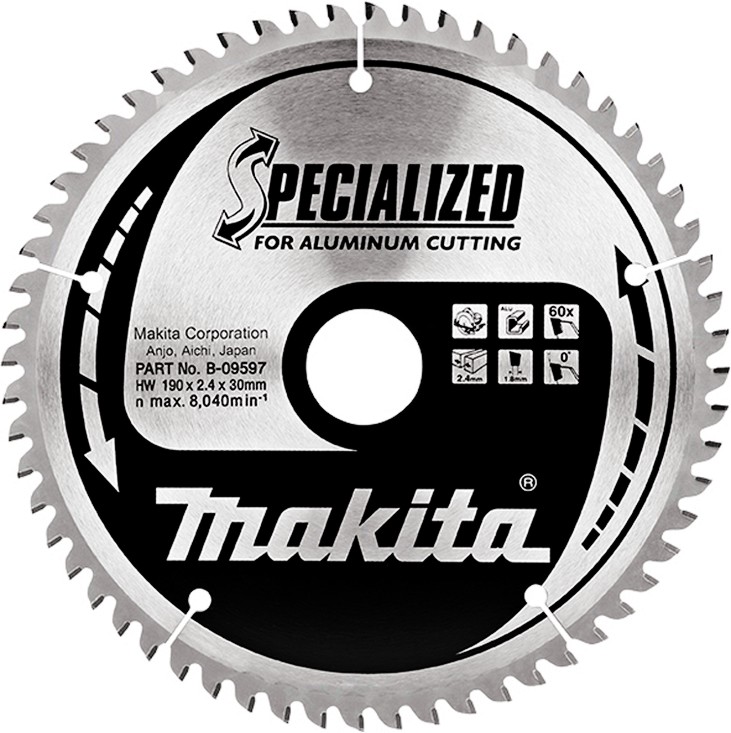     Makita - ∅ 190 / 30 / 2.4 mm  60    Specialized - 
