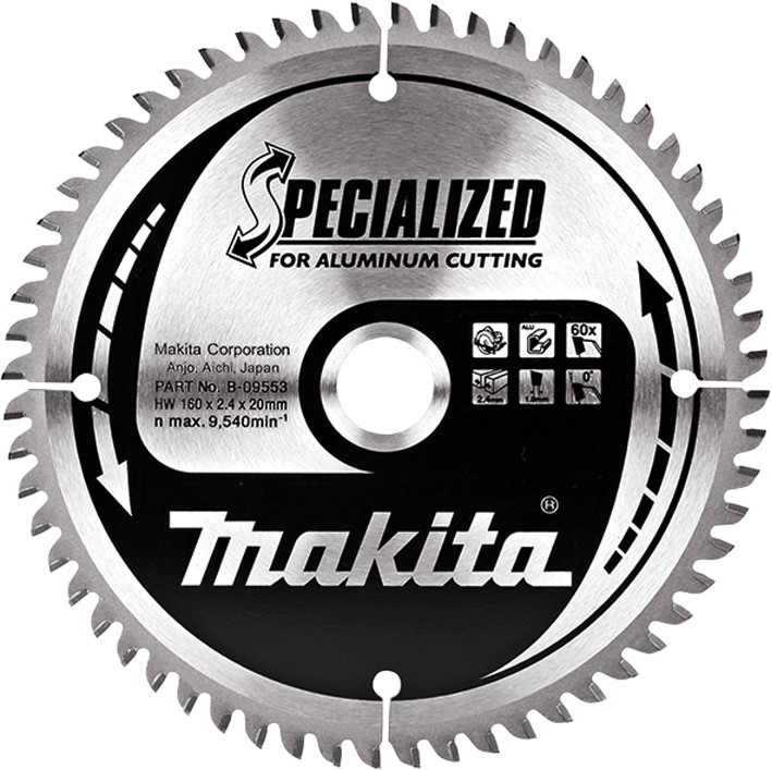     Makita - ∅ 160 / 20 / 2.4 mm  60    Specialized - 