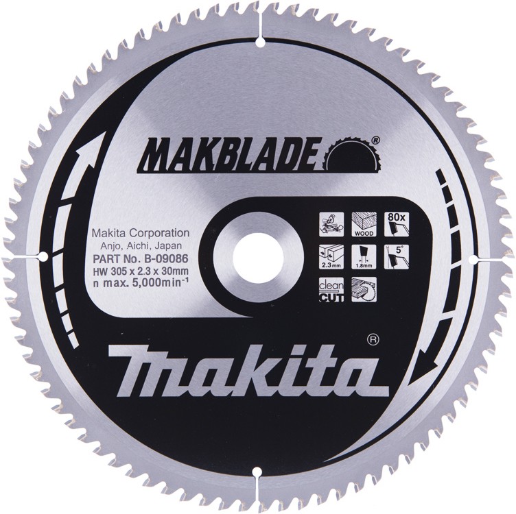     Makita - ∅ 305 / 30 / 2.3 mm  80    Makblade - 