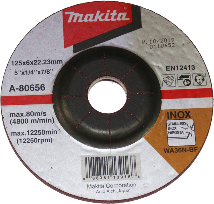      Makita WA36N-BF - ∅ 125 / 6 / 22.23 mm - 